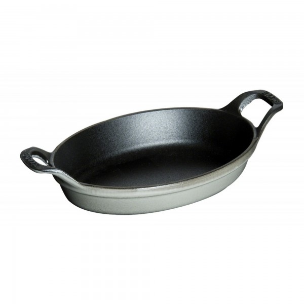 Mini Travessa Oval Cinza Grafite Staub Minis 15cm de Ferro Fundido