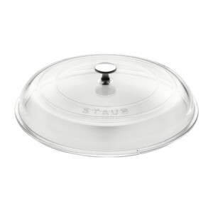 Tampa Staub 30cm de Vidro Borosilicato Temperado