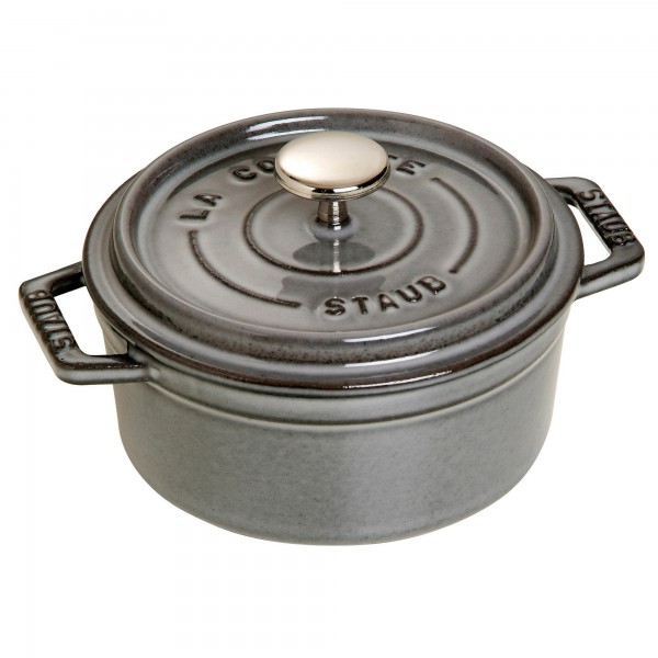 Caçarola Redonda 12cm Cinza Grafite Staub La Cocotte de Ferro Fundido