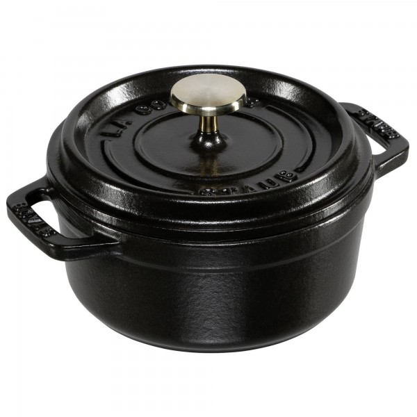 Caçarola Redonda 12cm Preta Staub La Cocotte de Ferro Fundido