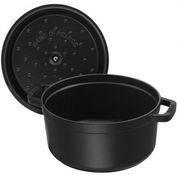 Caçarola Redonda 12cm Preta Staub La Cocotte de Ferro Fundido