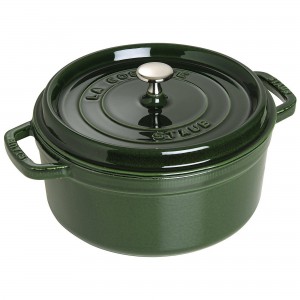 Caçarola Redonda 22cm Verde Basil Staub La Cocotte de Ferro Fundido