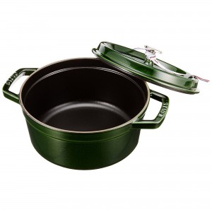 Caçarola Redonda 22cm Verde Basil Staub La Cocotte de Ferro Fundido