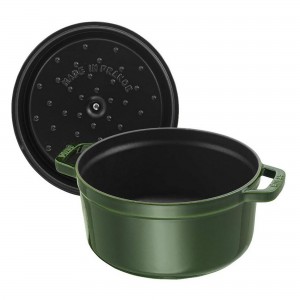 Caçarola Redonda 22cm Verde Basil Staub La Cocotte de Ferro Fundido