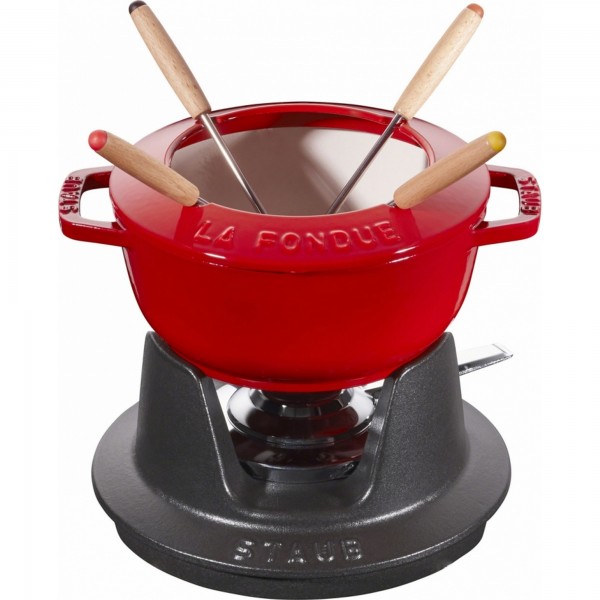 Conjunto para Fondue 16cm Cereja Staub Specialties de Ferro Fundido