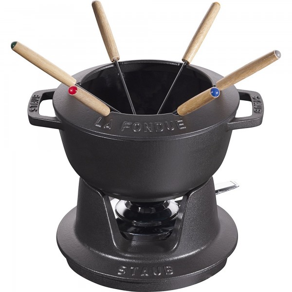 Conjunto para Fondue 18cm Preto Staub Specialties de Ferro Fundido