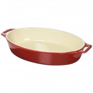 Travessa Oval Cereja 29cm Staub Ceramic