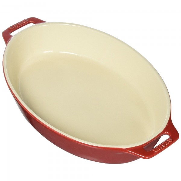 Travessa Oval Cereja 29cm Staub Ceramic