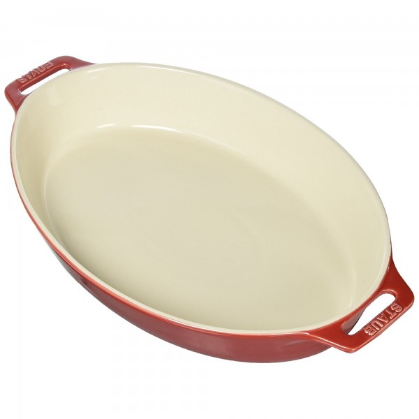 Travessa Oval Cereja 37cm Staub Ceramic