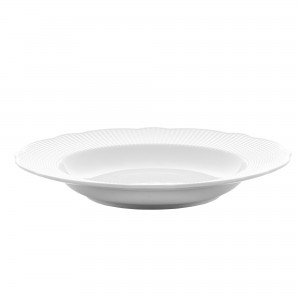 Prato Fundo Wolff Edirne Branca 23cm de Porcelana