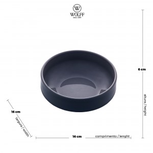 Bowl Wolff Vadim Azul 16cm de Cerâmica