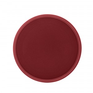 Prato de Sobremesa Wolff Vadim Vermelho 21cm de Cerâmica