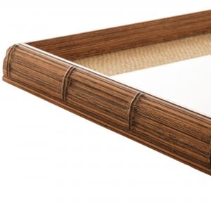 Bandeja 45cm Woodart Bambu de Madeira e Sisal