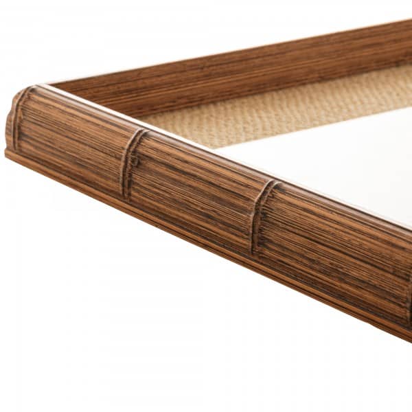 Bandeja 45cm Woodart Bambu de Madeira e Sisal
