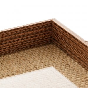 Bandeja 45cm Woodart Bambu de Madeira e Sisal