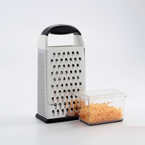 Ralador 4 Faces com Dispenser Oxo Good Grips 30cm de Aço Inox