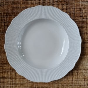 Prato Fundo Wolff Edirne Branco 23cm de Porcelana