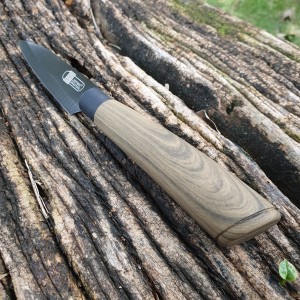 Faca de Legumes James.F Black Wood 9cm de Aço Inox e Resina Siliconada