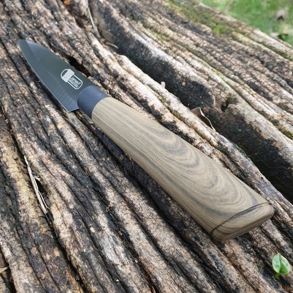 Faca de Legumes James.F Black Wood 9cm de Aço Inox e Resina Siliconada
