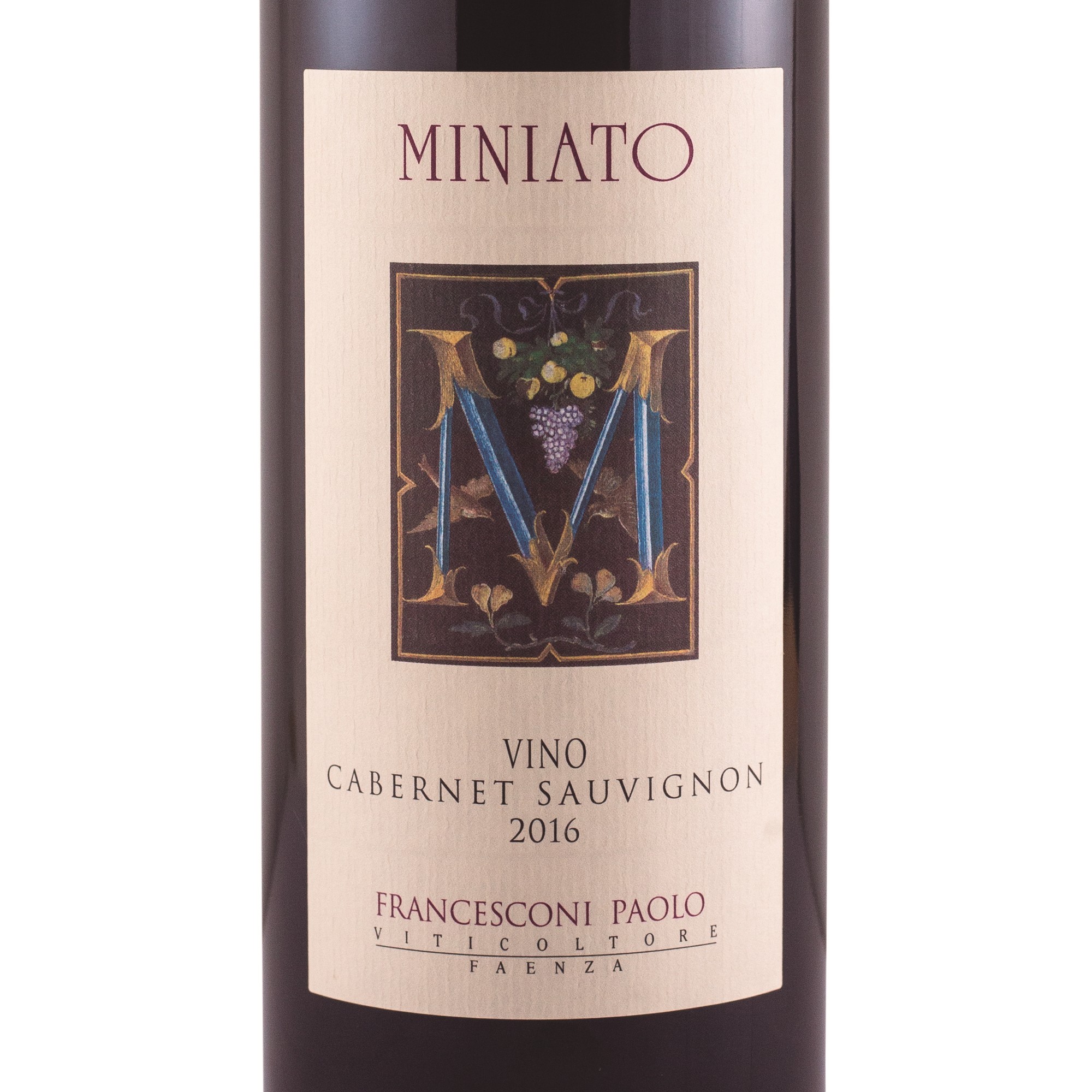 Vinho Tinto Italiano Miniato Cabernet Sauvignon Francesconi Paolo 2016