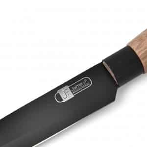 Faca Chef Estreita James.F Black Wood 13cm de Aço Inox e Resina Siliconada