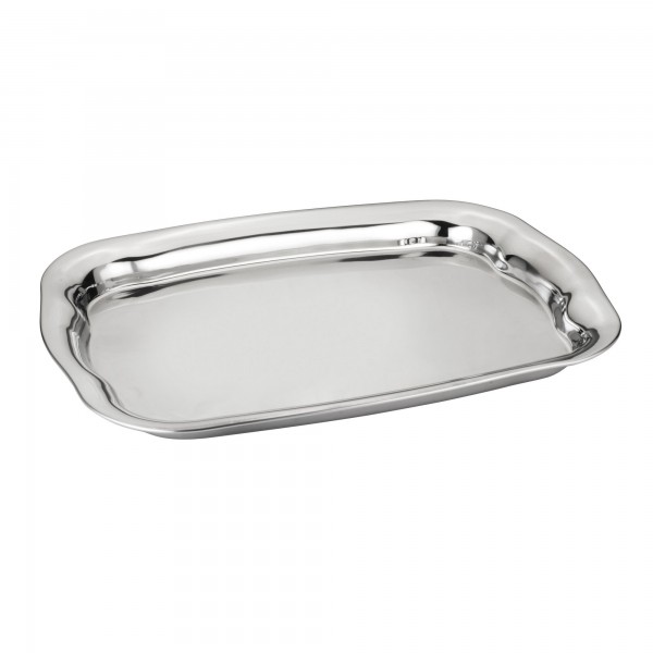 Bandeja para Servir 38cm James.F Retangular de Aço Inox