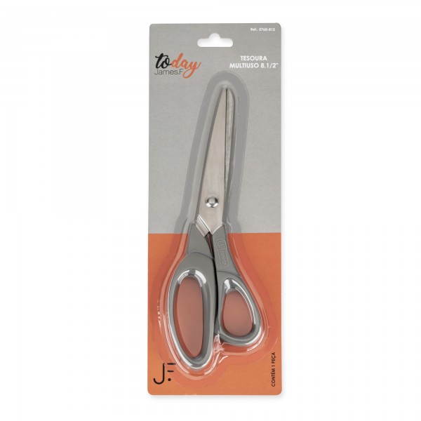 Tesoura Multiuso 22cm Today James.F de Aço Inox