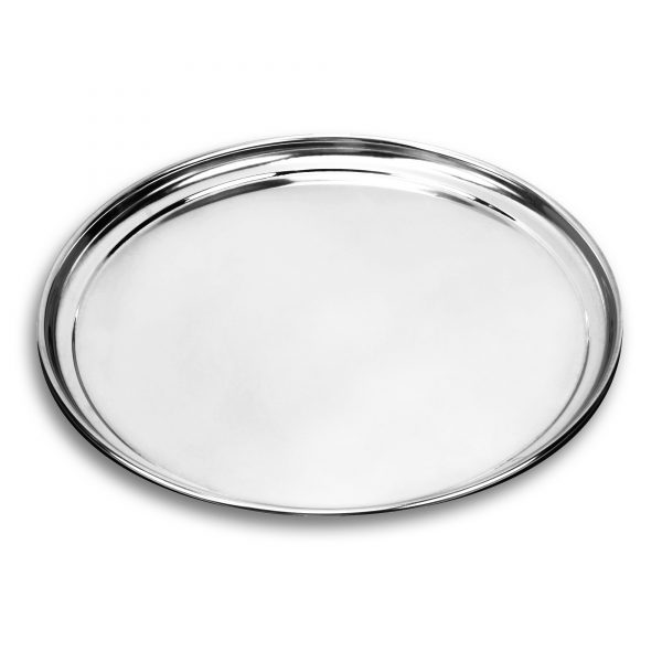 Kit 4un Bandeja Garçom 40cm James.F Reforçada Aço Inox