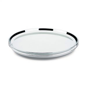 Kit 2un Bandeja Garçom 40cm James.F Reforçada Aço Inox