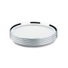 Kit 4un Bandeja Garçom 35cm James.F Reforçada Aço Inox