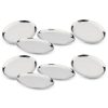 Kit 8 Travessa Oval Rasa 45cm James.F Bar Restaurante de Aço Inox