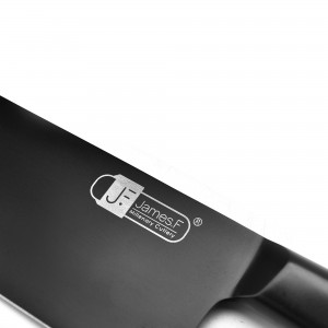 Cutelo Santoku James.F Black Lâmina Estreita 18cm Forjada