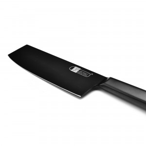 Cutelo Santoku James.F Black Lâmina Estreita 18cm Forjada