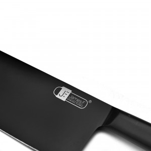 Cutelo Santoku James.F Black Lâmina Média 18cm Forjada