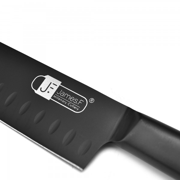 Faca Santoku James.F Black 18cm Forjada